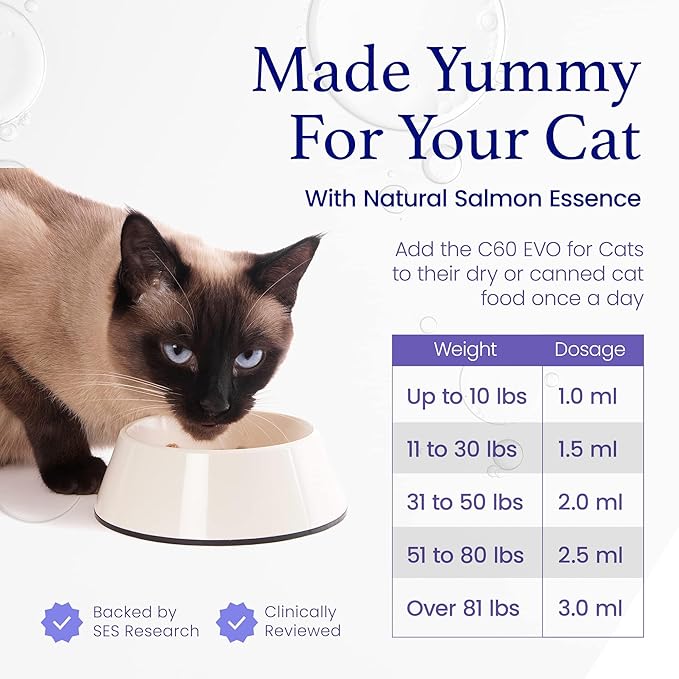 Cat Lover Set 2 Bottles of Pure ESS60 in Extra Virgin Olive Oil 1 for Humans and 1 for Felines Cat Supplements Infused with Natural Salmon Essence Must-Have Pet Supplies and Cat Products