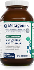 Metagenics Multigenics Multivitamin - Daily Multivitamin with Beta-Carotene Folic Acid Calcium &amp Magnesium - Supports Bone Heart Immune &amp Cellular Health* - Non-GMO Gluten-Free - 180 Tabl