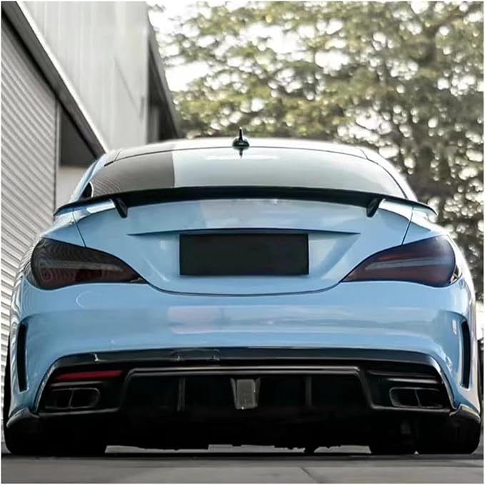 Compatible for Mercedes-Benz CLA W117 Spoiler CLA180 CLA200 250 CLA260 CLA45 2014-2018 RT Style Carbon Fiber Rear Trunk Lip Spoiler Wing(Not Painted)