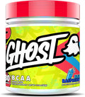 GHOST BCAA Powder Amino Acids Supplement Blue Raspberry - 30 Servings - Sugar-Free Intra Post &amp Pre Workout Amino Powder &amp Recovery Drink 7G BCAA