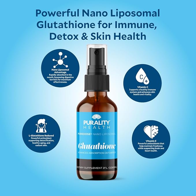 Liposomal Nano Glutathione Enhanced Absorption Vegan Liquid 30 Day Supply