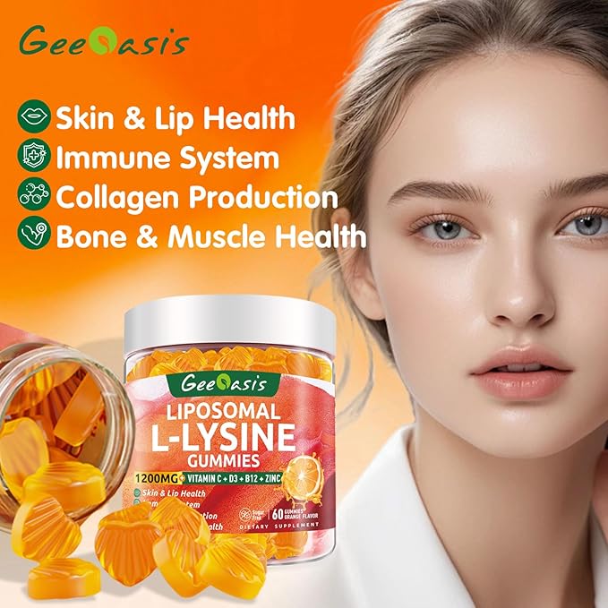 Liposomal L-lysine &amp NAC Gummies Lysine Chewable &amp NAC Supplement for Kids &amp Adults Immune Support