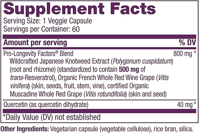Reserveage Nutrition Keratin Hair Booster with Biotin &amp Resveratrol Hair and Nail Growth Supplement 120 Capsules (60 Servings) &amp Resveratrol 500 mg Supports Healthy Aging and Immune System