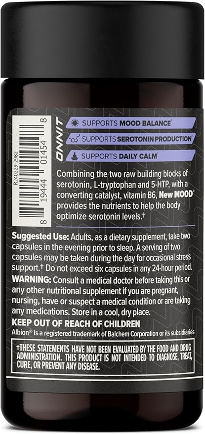 ONNIT Cognitive &amp Mood Support Bundle: Alpha Brain Nootropic Capsules (90 Count) + New Mood Stress Support Capsules (60 Count) IGEN Non-GMO Tested Focus Clarity Relaxation &amp Sleep Pack of