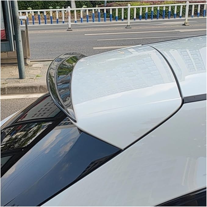 Compatible With Benz CLA Class X118 CLA200 260 CLA35 CLA45 AMG 2019-2022 Rear Trunk Lid Spoiler Wing Carbon Fiber Look Splitter Lip (Color : Glossy Black)