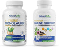 Natural Cure Labs Bundle: Immune Support + L-Lysine with Monolaurin