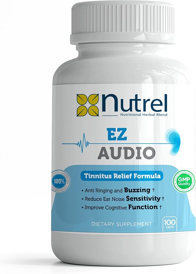 Ez Audio - (100 CAPS) Advanced Hearing Ringing Relief Support Tinnitus Calm Ear (4)