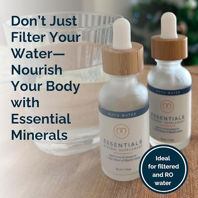 MAYU Trace Mineral Drops - 3 Bottles - 80+ Full-Spectrum Ionic Minerals for Water - Great-Tasting Mineral Supplement for Hydration - Magnesium Potassium &amp Zinc - No Additives - 90 Servings