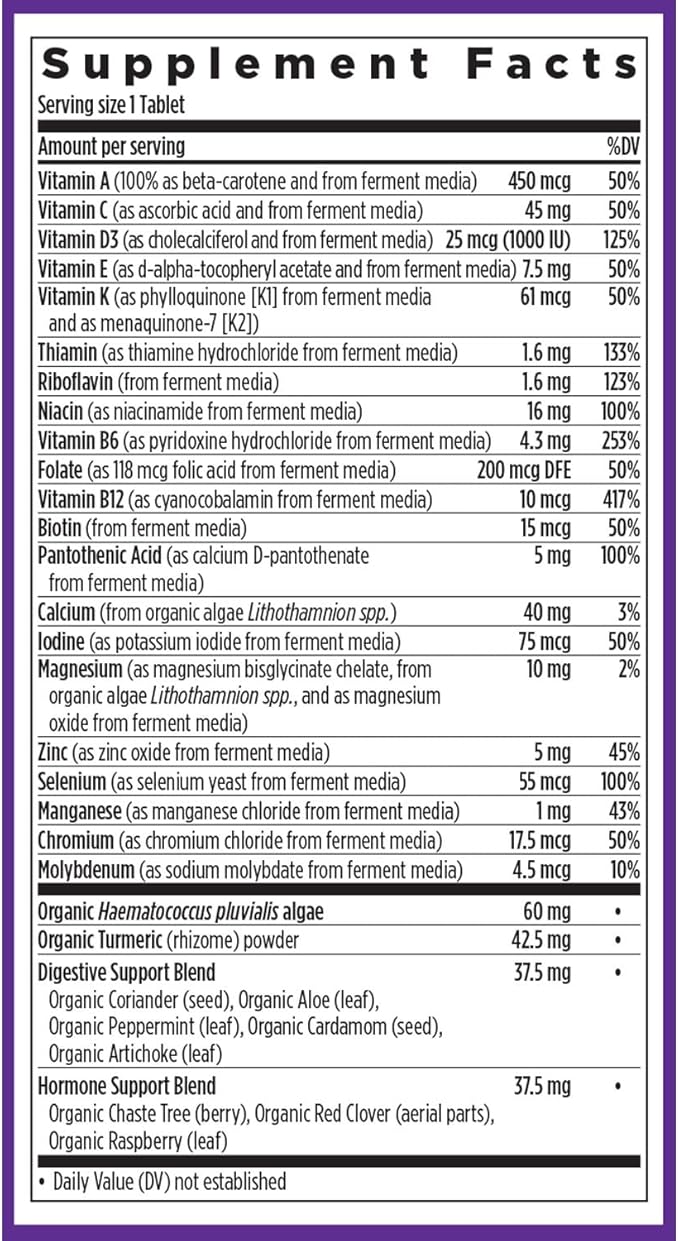 New Chapter Women’s Multivitamin 55+AstaxanthinB6B12D3Vitamin C &amp ZincImmuneHeartCellular Energyand Bone SupportGentle on The StomachDailyNon-GMOGluten-Free96 Tablets(Pack of 2)