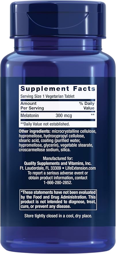 Jarrow Formulas BroccoMax Sulforaphane Generator 35 mg and Life Extension Melatonin 6 Hour Time Release 300 mcg 100 Tablets
