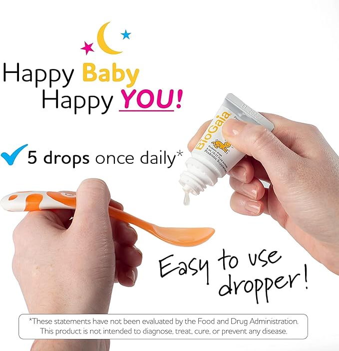 BioGaia Protectis Probiotics Drops for Baby Infants Newborn and Kids Colic Spit-Up Constipation and Digestive Comfort 5 mL 0.17 oz 4 Pack