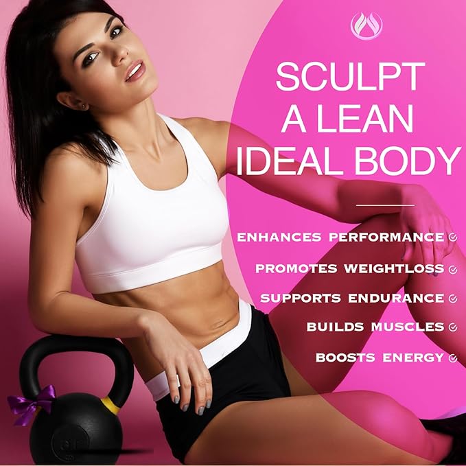 Thermogenic Fat Burner Appetite Suppressant Weight Loss Supplement for Women &amp Men Metabolism Energy Focus Brain Caffeine Pills with Chromium Green Tea Extract L Theanine Sculpt 60 Capsu