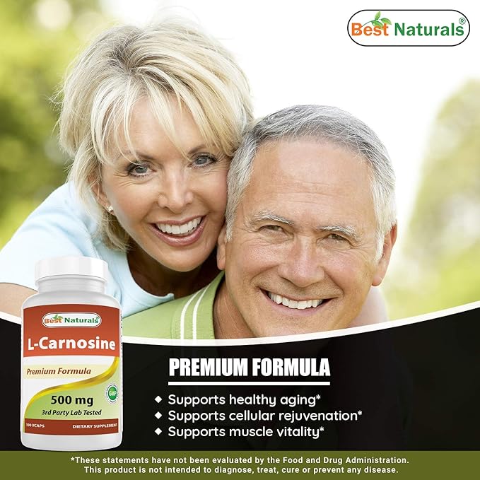 Best Naturals L-Carnosine 500 mg &amp Acetyl L-Carnitine 500 Mg