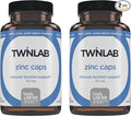 Twinlab Zinc Caps - Immune Support Supplement - Zinc Picolinate &amp Gluconate - Supplement for Immune Defense Healthy Skin DNA Synthesis Metabolism and Growth - 30mg 100 Caps - 2 Pack