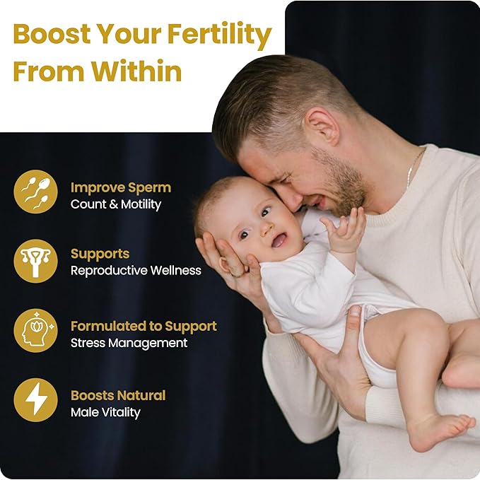 SEMANOID (60 Caps) Maximum Fertility Formula and Semen Volumizer - Advanced Fertility Ingredients and Male Prenatal Vitamin Blend 1 Month Supply