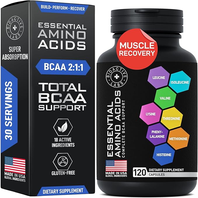 Essential Amino Acids Complex and HMB and Vitamin D3 - Power and Recovery Bundle