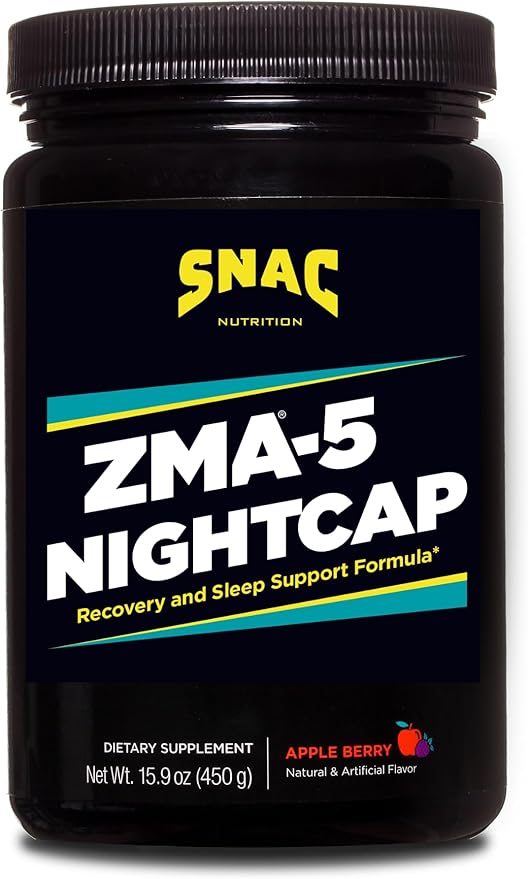 ZMA®-5 Nightcap Rapid Recovery Drink Mix with 5-HTP Zinc &amp Magnesium - Supports Deep Sleep Muscle Recovery &amp Endurance Non-Stimulant Pre-Workout Great for Men &amp Women - 450 Grams
