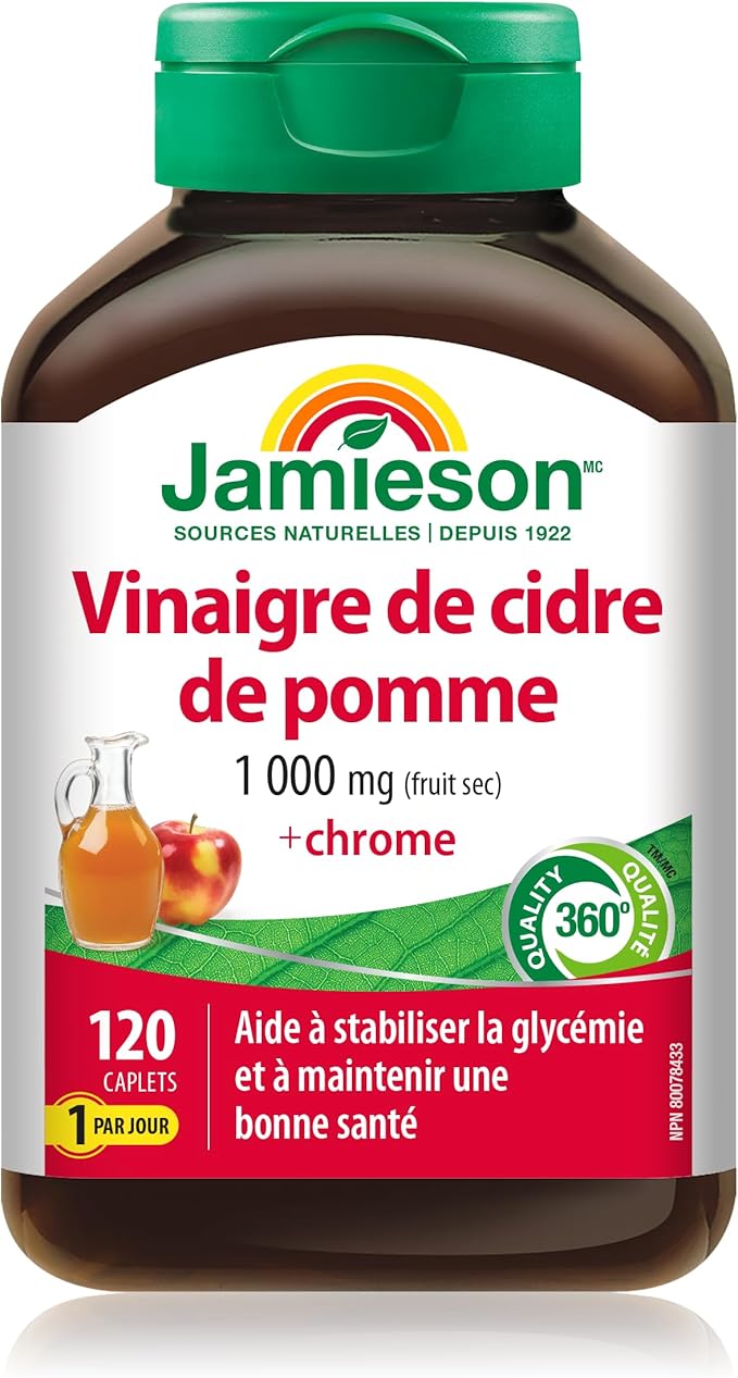 Jamieson Apple Cider Vinegar &amp Chromium 120 caplets