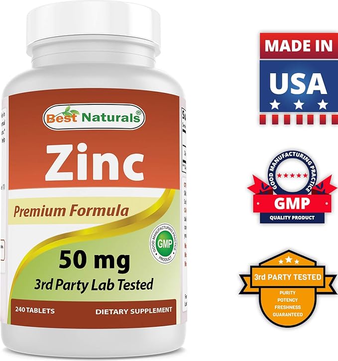 Best Naturals Acetyl L-Carnitine and Alpha Lipoic Acid 750 mg &amp Zinc Gluconate 50mg