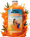 Himalayan Sea Buckthorn Juice Berry Pulp Omega 7 sea Buckthorn 16.9 fl oz (500 ml) Supplements Makes up to 30 Glass Rich in Vitamin C Supplement Plant Based Omega 3 6 7 9