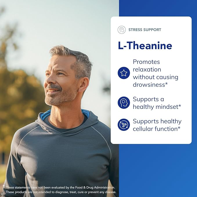 Pure Encapsulations L-Theanine - Amino Acid Supplement to Support Relaxation Stress &amp Nervous System - 120 Capsules