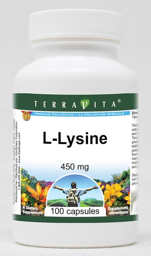 L-Lysine - 450 mg (100 Capsules ZIN: 514861) - 3 Pack