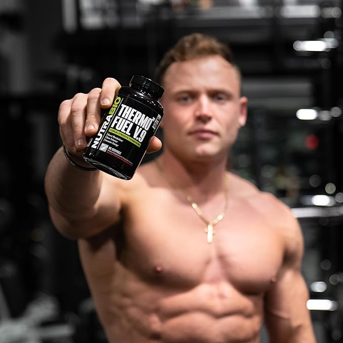 NutraBio ThermoFuel for Men and Women- Metabolism Booster and Appetite Suppressant-Thermogenic Fat Burner-180 Capsules