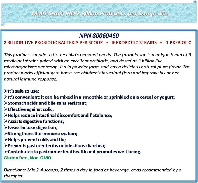 Nova Probiotics Kid 1-12 Years 2 Billion 60g