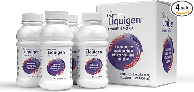 Liquigen - Emulsified MCT Oil - 8.5 Fl Oz Bottle (Case of 4)
