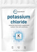 Potassium Chloride Powder 1 KG (35 Ounce) | Salt Substitute &amp Essential Hydration Electrolyte Supplement | Supports Mineral Balance Heart Joint and Immune Health | Filler Free Dissolves Easil