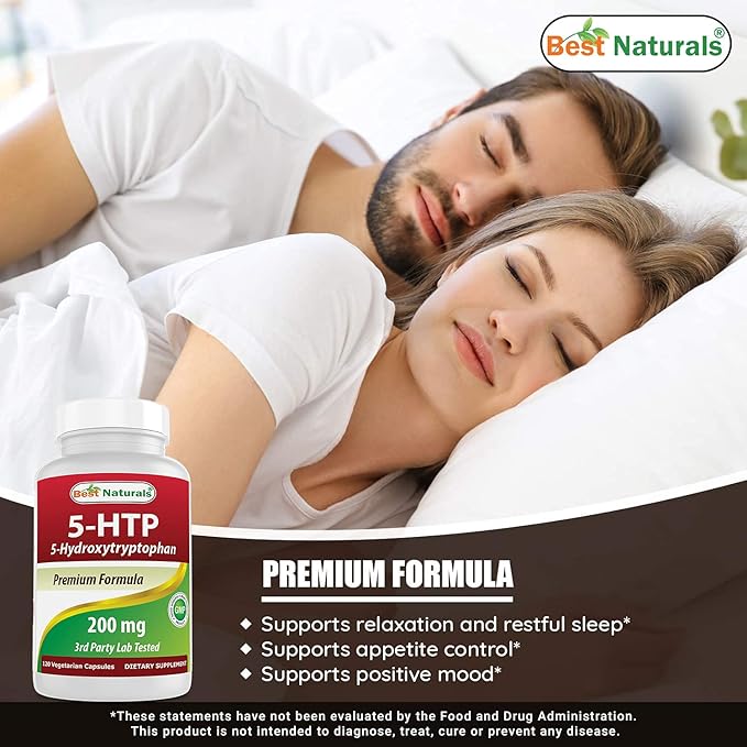 Best Naturals L-Tryptophan 500 mg &amp 5-HTP 200 mg