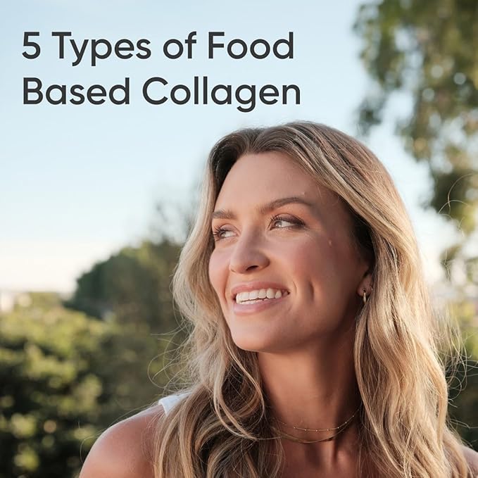 Sports Research® Multi Collagen Pills for Women &amp Men - Collagen Peptides (Type I II III V X) Enhanced with Hyaluronic Acid &amp Vitamin C - Gluten Free ­· Non-GMO - 90 Capsules