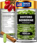 Dihydroberberine Supplement - Dehydro Berberine Organic - Super Berberine Supplement with Ceylon Cinnamon &amp R Alpha Lipoic Acid &amp Apigenin - Hydroberberine 120 caps (1 Pack)