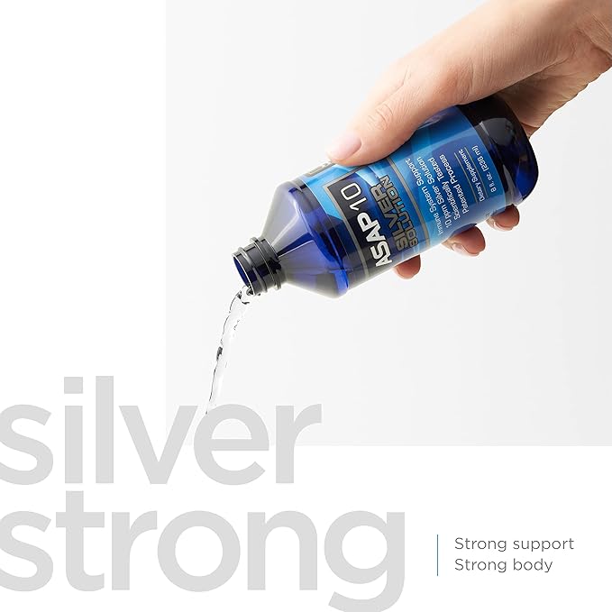 American Biotech Labs - ASAP 10 Silver Solution - Immune System Support 10 Ppm Colloidal Silver Liquid Silver Solution Daily Immune Support Supplement with Silversol Technology - 8fl Oz