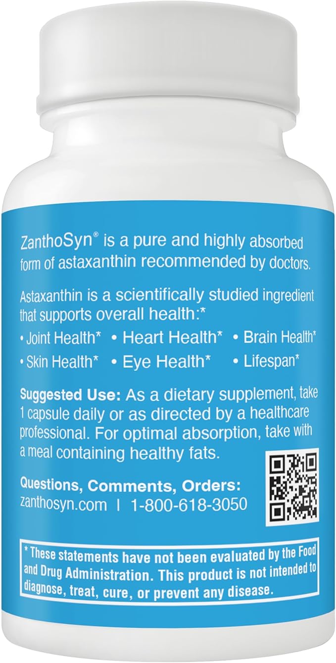 Astaxanthin Triple Strength (12mg) x Triple Bioavailability (3X Absorption into Bloodstream) Superior Purity Non-GMO Major Allergen Free No Fishy Aftertaste 90 Vegetable Capsules