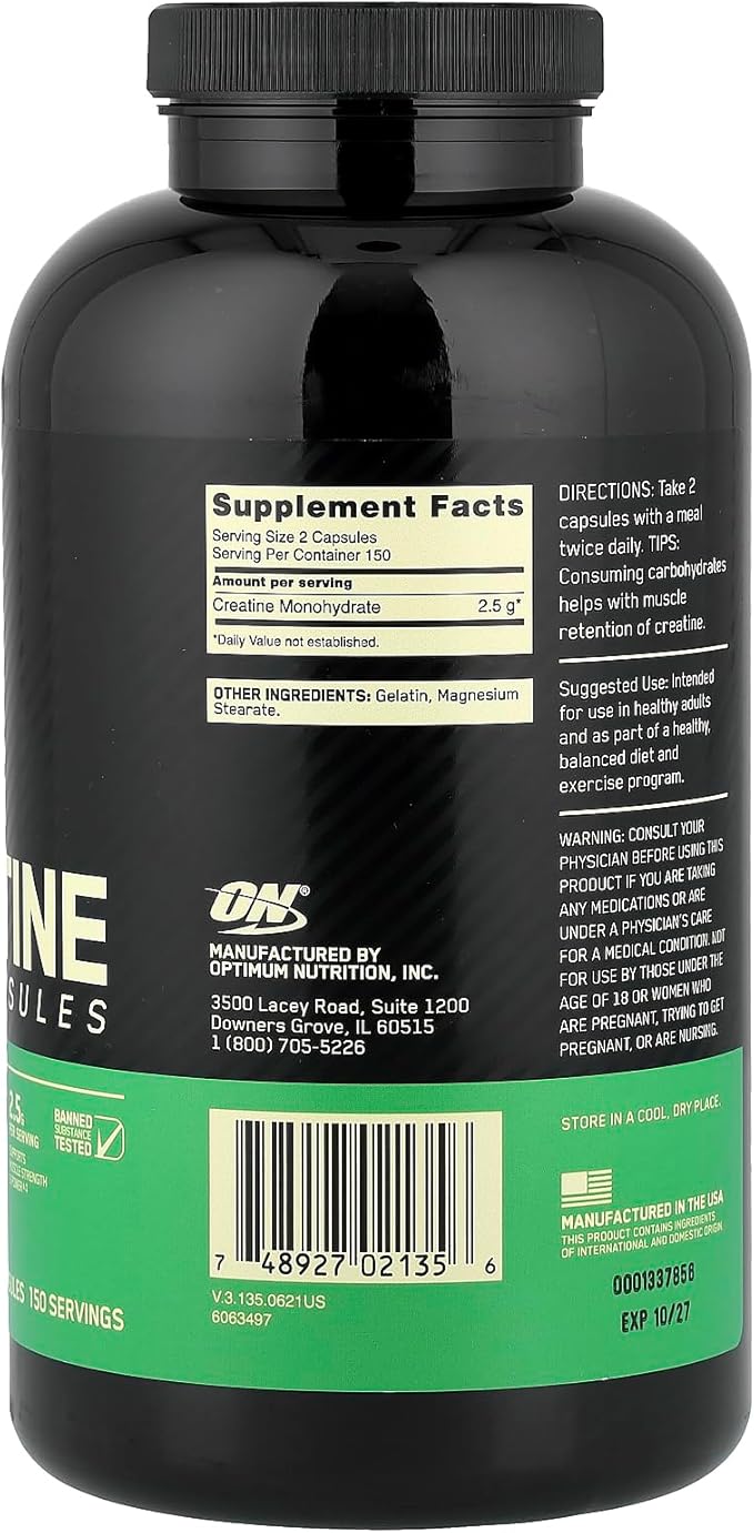 Optimum Nutrition CREATINE 2500 300 CAPS