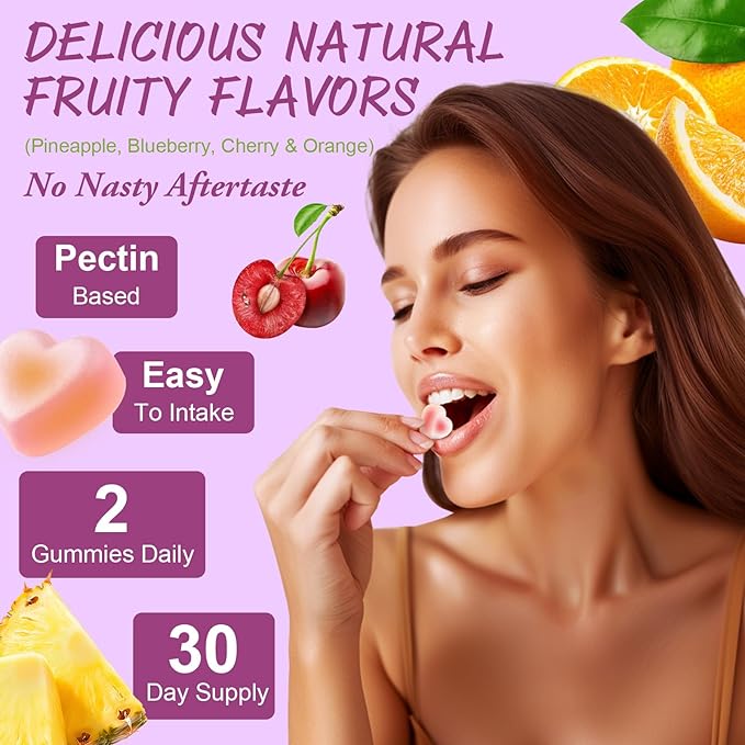 (2 Pcs) Totaria Sugar Free Multivitamin Gummies for Women 14+ w/Iron Inositol Folate Biotin Womens Daily Multivitamin Gummy w/Vitamin A C B D3 K2 for Hair Skin Energy Immune Mixed Flavors