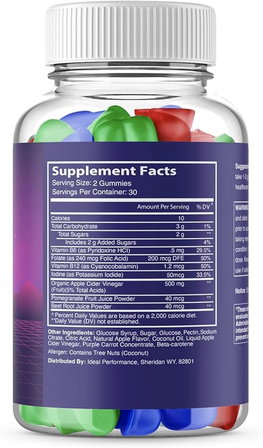 IDEAL PERFORMANCE (2 Pack) Gemini Keto Gummies (120 Gummies)