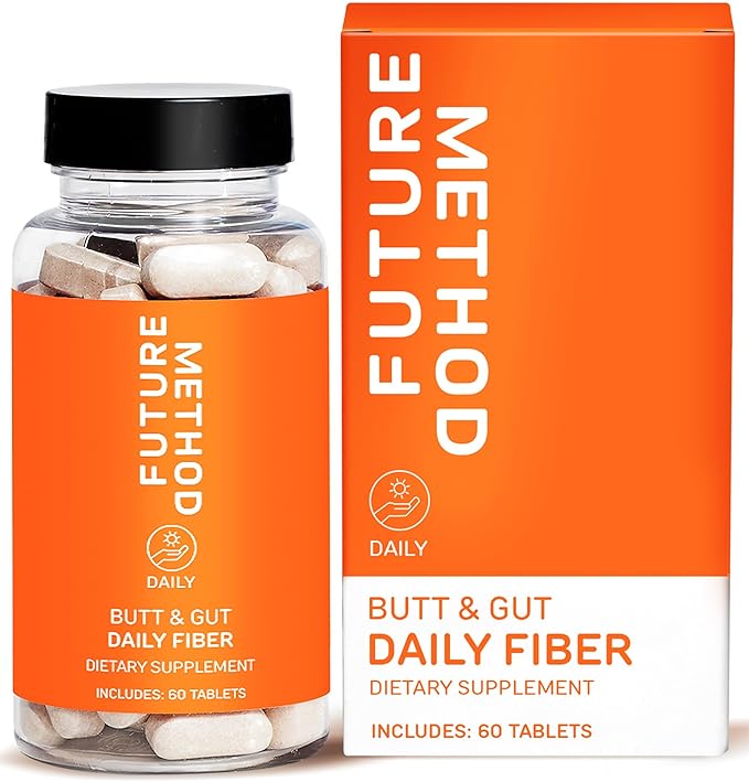 FUTURE METHOD Fiber Supplement Acacia and Psyllium Husk Fiber Pills for Digestion (60ct)
