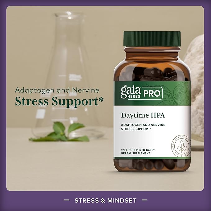 GAIA HERBS PRO Daytime HPA - Adaptogen Support Supplement Vitex Reproductive Formula - Aids Healthy Ovulation &amp Reproductive Function*