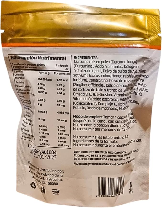 B-FLX Hyaluronic Acid Dietary Supplement 30 Caps of 500 mg 100% Original