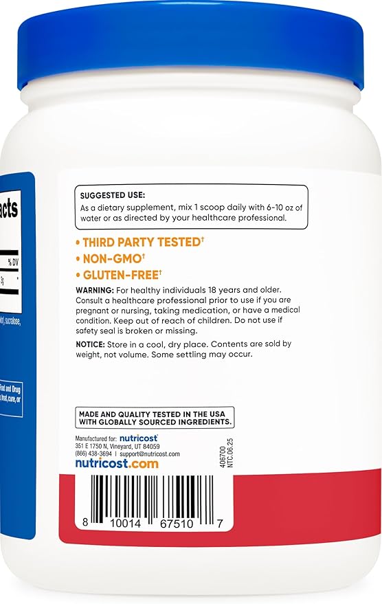 Nutricost L-Citrulline Malate 2:1 (600 Grams) (Strawberry Kiwi)