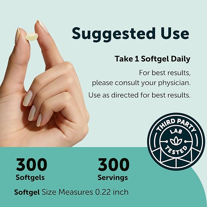 Micro Ingredients Vitamin K2 MK-7 200 mcg Per Serving 300 Coconut Oil Softgels | K2 Vitamin Supplement with Coconut Oil | Non-GMO