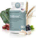 TriEnza Digestive Enzymes for Women and Men– Digestive Enzyme Supplements for Proteins Carbs Fats &amp Polyphenols Digestion – Help Break Down Wheat Dairy Soy &amp Meats - Health Supplement90 C