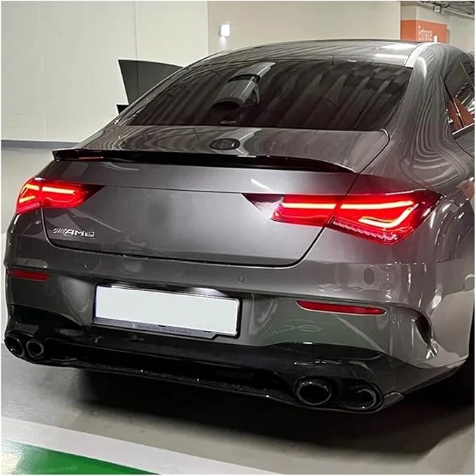 Compatible with Mercedes Benz CLA Class C118 W118 X118 Rear Boot Trunk Spoiler Wing CLA180 200 220 250 CLA35 CLA45 AMG 2020 2021 2022 2023 Glossy Black lianhgq824620iqih33