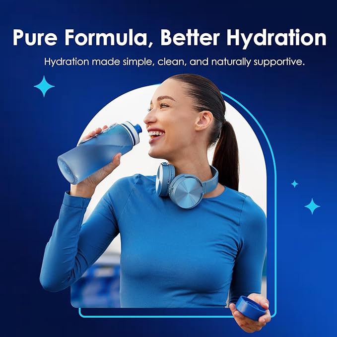 Hydrogen Tablets with Magnesium - H2 Molecular Hydrogen Tabs for Drinking Water Hydration Electrolytes Supports Healthy Aging Focus &amp Daily Energy Fast-Dissolving Tablets 60 Count