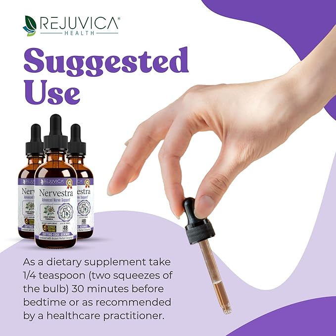 Nervestra - Nerve Health with Alpha Lipoic Acid to Bolster Nerve Health and Support Healthy Nerve Function - Alpha Lipoic Acid Vitamin B6 White Willow Bark Turmeric Passionflower &amp More!