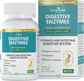 800mg Digestive Enzymes for Men and Women with Probiotics &amp Organic Prebiotics 8 Key Enzymes Protease Amylase &amp Lipase for Bloating Gas Relief Non-GMO | 90 Capsules