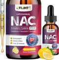 Liposomal Liquid NAC Supplement N-Acetyl Cysteine Drops N Acetyl Cysteine 600mg with Glutathione Resveratrol &amp Zinc for Adults &amp Kids Liver Lung Antioxidant Immune &amp Skin Health Lemon 2