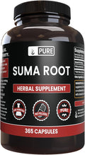 PURE ORIGINAL INGREDIENTS Suma Root (365 Capsule) No Magnesium or Rice Fillers Always Pure Lab Verified